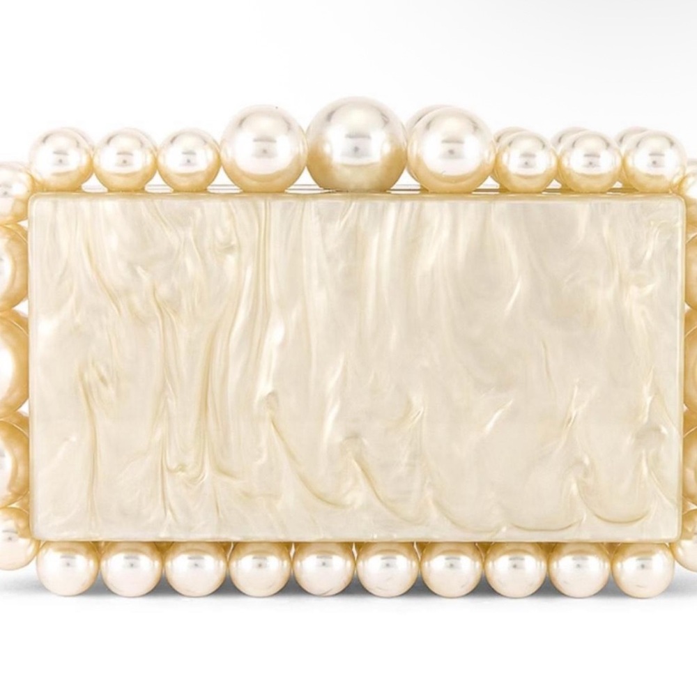 Amazon Pearl-Embellished Clutch